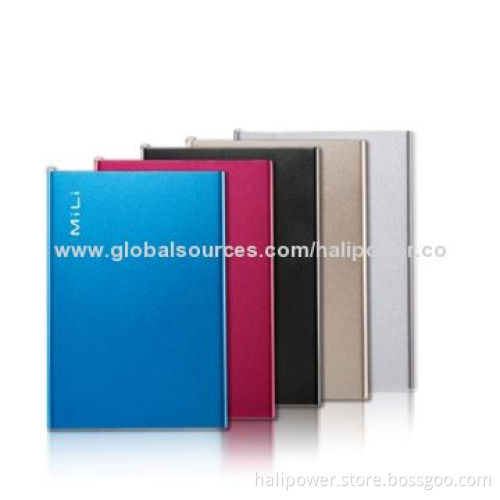 Latest Design Power Banks with Aluminum Shell, 6,000mAh Capacity
